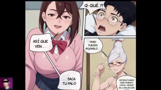 Threesome Aira Shiratori y Momo Ayase montan la enorme verga de Okarun - Dandadan Hentai-2