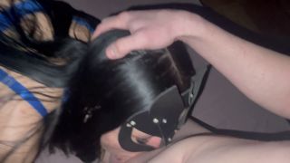 [K2S.CLUB] Erect_Dick - Brünette tief in den hals, in schönen dessous und strümpfen - FullHD 1080P-1