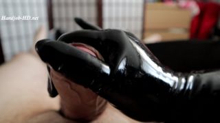 porn clip 30 femdom butt plug Latex Milking – Princess Fetish Doll – HandJob, latex on femdom porn-5