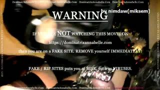 Dominatrix Annabelle – Cumming Home for Christmas! pantyhose -3
