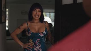 Horny transsexual porn star Foxxy fucks plumber-0