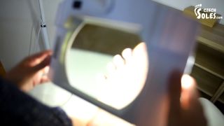 Cleaning Woman'S BIG Bare Feet And Her Bitchy Boss (Big Feet, Footdom-5