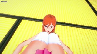 TempCarly - Giving A Footjob To Futanari Orihime Inoue from Bleach-9