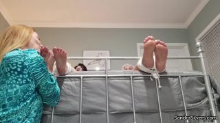 free online video 35 [BONDAGO.ORG] 2 MILFs Bound on the Bed for Satin Pyjama Party Foot Tickle Torment Session by their Lesbian Housemate! Free Bondage Porn Videos - lesbian - fetish porn penny barber femdom-7