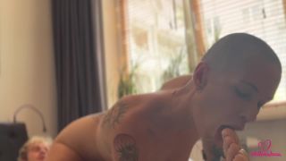 Real Amateur Couple. Morning Sex With Cum On Shaved Head 1080p-5