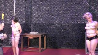 breastsinpain comAnother public Breast Suspension for Little Red Girl-2