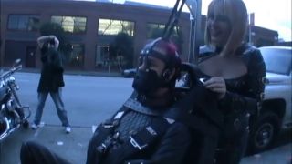 In Public Leather Part 4 Lunch at WG Alice In Bondage Land Bdsm (Femdom porn)-7