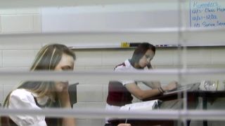 Kailee (Pack)Kailee & Monica Caned In The Classroom - realspankingsinstitute1-1