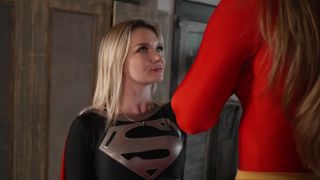 Movie title:Overpowered Supergirl vs two Superheroines.-2