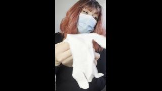 Yourhikerbabe Milking And Draining My ABDL In White Latex Gloves (Fetish porn)-6
