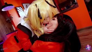 xxx clip 33 Catch My Vibe and Zirael Rem – Kakegurui Mary Pleases Horny Yumeko, femdom sub on cosplay -0