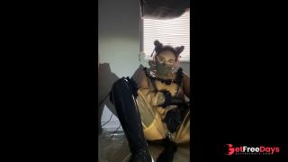 Nabi kitty latex maid  vibrator orgasm-2