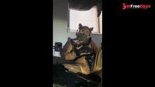 Nabi kitty latex maid  vibrator orgasm-3