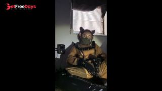 Nabi kitty latex maid  vibrator orgasm-9