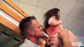 online clip 26 Girl with curly hair fucked in a hostel, teens blowjob tits on russian -9
