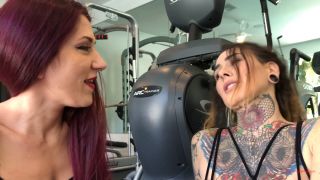 [K2S.CLUB] Femdom Puppy Play - Sorceress Morgana and Lady Velvet Bring Boy to the Gym - FullHD 1080P-5