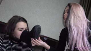 LICKING GIRLS FEET: "NICOLE AND FOX - YOU ARE ONE OF THE UGLIEST SLAVE GIRLS! YOUR PLACE IS AT OUR FEET!" (1080 HD) (2025)-2