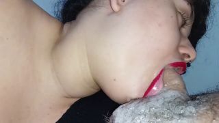 kingofnaughtiness6 - best blowjob in lipstick porn,she made him cum a lot inside her mouth he pulse sperm-4
