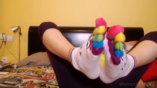 Ready to sniff my cute coloured socks? Sure? They are so fucking stinky-4