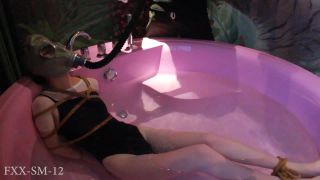 fan xiao xiao BDSMFXX-SM-12 桃源观色 一片两失 强度再升 股绳 三重长时间循环GC是什么体验？ 体操服连身白丝湿身play-8