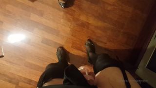 porn video 42 black femdom facesitting MISTRESS ANTONELLA  — Poppers In Chastity Belt For Her Bitch, And Champagne and Strap-On, strap-on pov on femdom porn-5