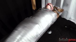 Arielle Aquinas In a Duct Tape Cocoon Under Lydia Black Tickling!-9