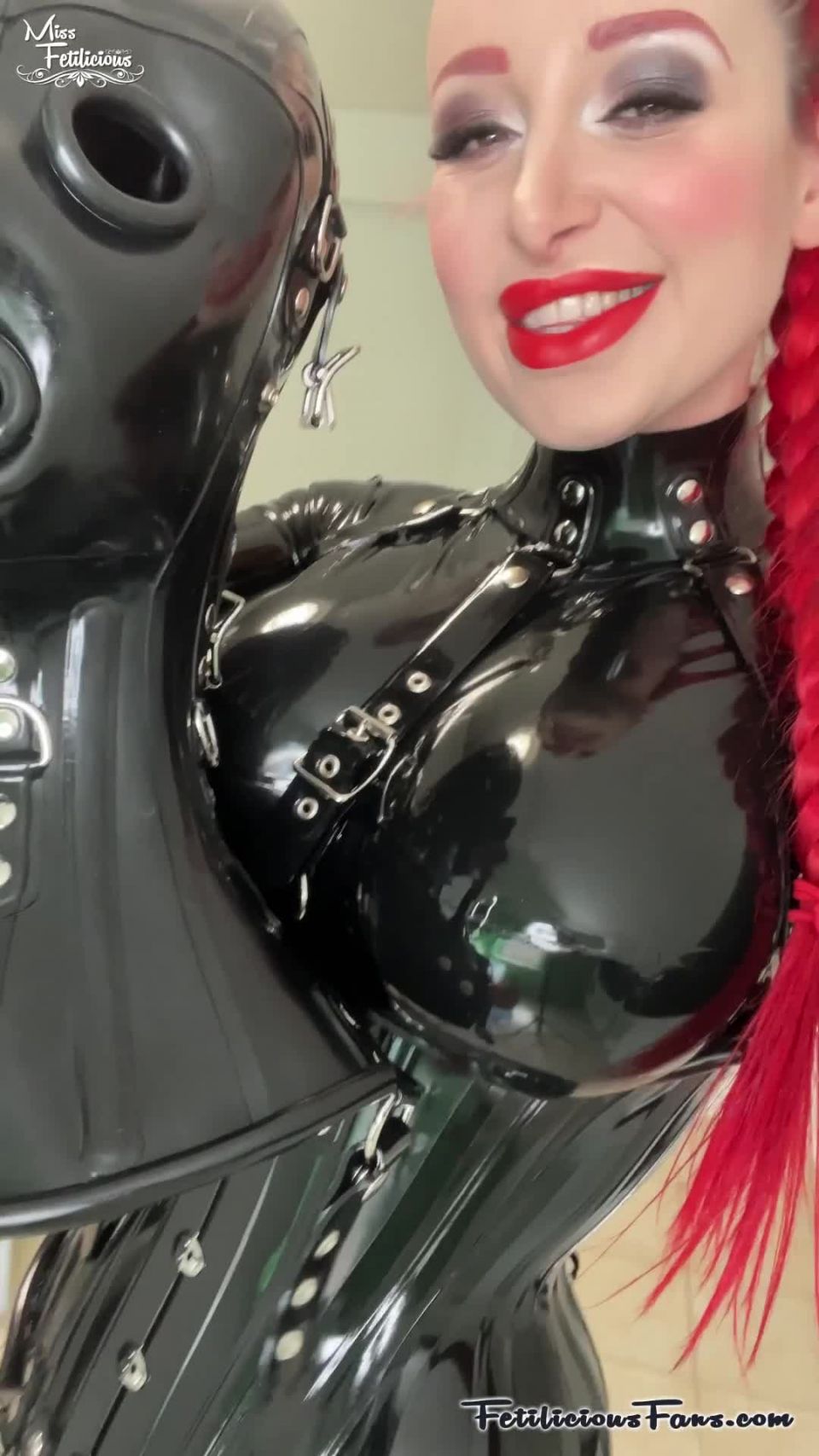 FetiliciousFans SiteRipPt 2Whole Day in Black Latex