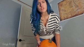 Pumpkin Fucking Punishment By Step-Mommy Freya Reign (Femdom porn)-0