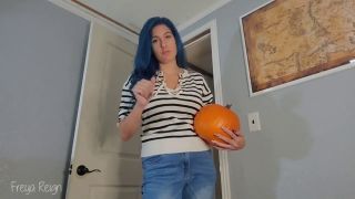 Pumpkin Fucking Punishment By Step-Mommy Freya Reign (Femdom porn)-2