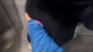 My Gym Partner And I Found Each Other Horny And Ended Up Masturbating In The Gym Bathroom. 720p-7