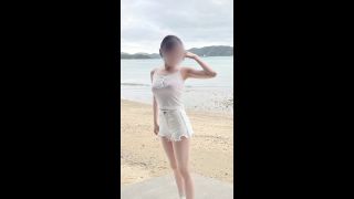 newyokumaimai - Beauty legged Japanese student wearing shorts in the beach hotel-1