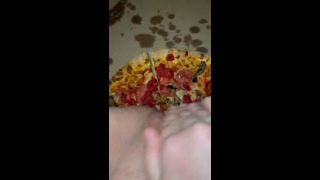 Arabian SnowWhite - PIZZA-CUM ON FOOD-KINKY FETISH FEMALE MASTURBATION-BEST TEEN AMATEUR-ARABIAN SNOWWHITE-LOS ANGELES G-1