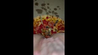 Arabian SnowWhite - PIZZA-CUM ON FOOD-KINKY FETISH FEMALE MASTURBATION-BEST TEEN AMATEUR-ARABIAN SNOWWHITE-LOS ANGELES G-3