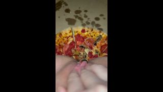 Arabian SnowWhite - PIZZA-CUM ON FOOD-KINKY FETISH FEMALE MASTURBATION-BEST TEEN AMATEUR-ARABIAN SNOWWHITE-LOS ANGELES G-4