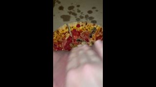 Arabian SnowWhite - PIZZA-CUM ON FOOD-KINKY FETISH FEMALE MASTURBATION-BEST TEEN AMATEUR-ARABIAN SNOWWHITE-LOS ANGELES G-9