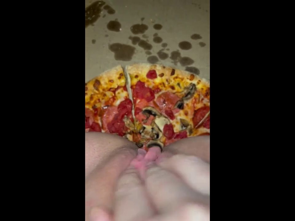 Arabian SnowWhite - PIZZA-CUM ON FOOD-KINKY FETISH FEMALE MASTURBATION-BEST TEEN AMATEUR-ARABIAN SNOWWHITE-LOS ANGELES G