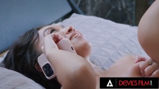 Rough Sex DEVILS FILM - Kimmy Kimms Dirty Hotline Secret Leads To Intense Interracial Fuck With Roomie-5