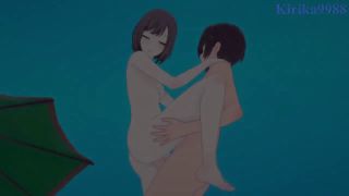 Beach Ena Shinonome and I have intense sex on the beach. - Project SEKAI Hentai-2