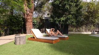 6285 Super Slut Lily Phillips Sunbathes Naked In Front Of Ste...-1