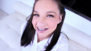 Luna Bright's Braces Blowjob & Cum Swallow Training-1