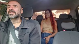 Fanny squirting - App driver catches passenger masturbating from behind!-0