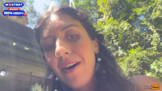 Crazy CUMWALK On Public Waterfall Full Of People Blowjob In Public Toil.-7