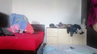 Anal Masturbation Amateur wife enjoys trying on the clothes she cuts. Amateur wife dances naked around the house.-7