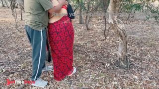 [GetFreeDays.com] Horny Indian Housewife Cheating with Friend - Giving Deep Throat in Outdoor - Saree Sex Sex Clip January 2023-8