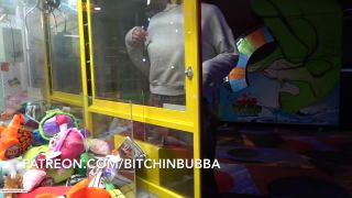 BITCHINBUBBA - HOT COLLEGE GIRL FLASHING IN PUBLIC ARCADE bigtits -5