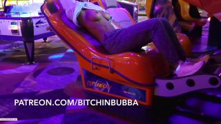 BITCHINBUBBA - HOT COLLEGE GIRL FLASHING IN PUBLIC ARCADE bigtits -8