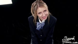 Rebecca Volpetti - swallows tons of thick white cumshotss - Bukkake-8