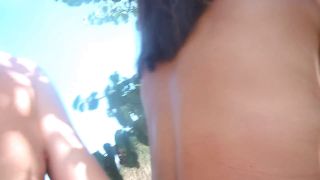 Quick Fuck In The Bushes With FriendS Stepmom While Her Stepson Is Walking On The Beach 1080p-7