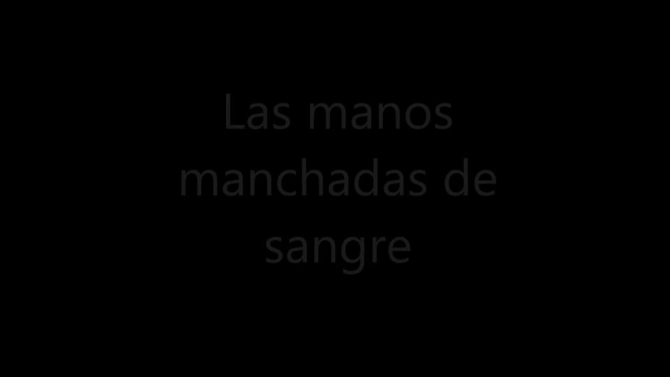 Las manos manchadas de sangre