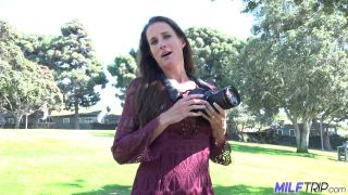 MILFTrip presents Sofie Marie – Bald Pussy MILF Photographer Chick Found At The Park-0